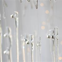 fused glass glitter icicles box set of 13