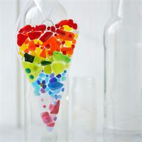 long love heart make at home glass fusing kit 