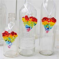 mini love heart make at home glass fusing kit 