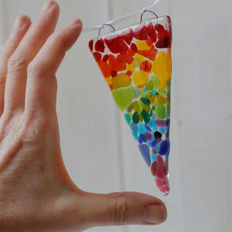 fused glass bunting rainbow creative kit
