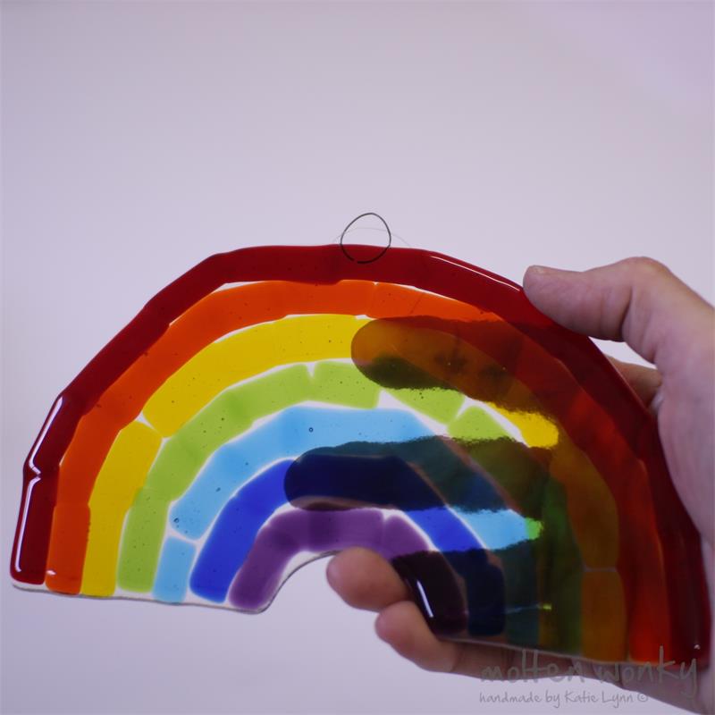 glass rainbow ornament