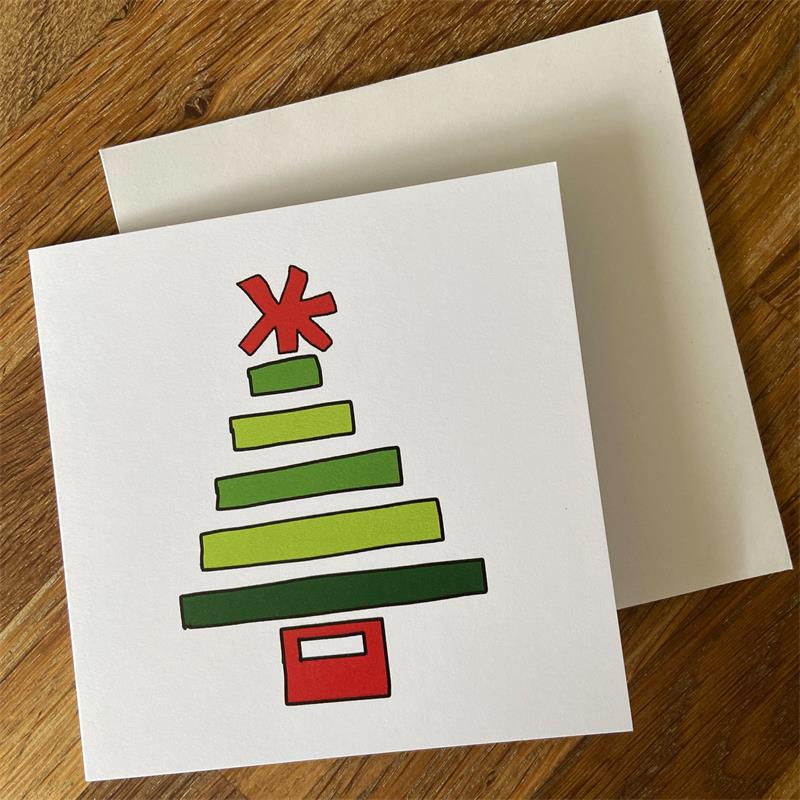 star tree greeting card 